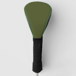 Classic Army Green Golf Head Cover with Sleek Look ゴルフヘッドカバー