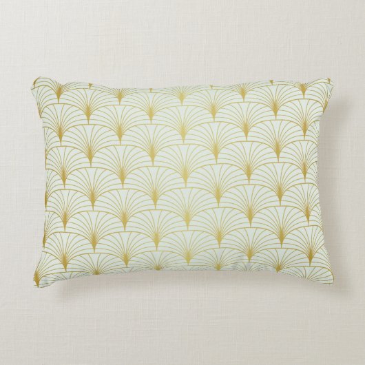 Classic Art Deco Seamless Pattern. Geometric Styli アクセントクッション (正面)