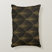 Classic Art Deco Seamless Pattern. Geometric Styli アクセントクッション (正面(垂直))