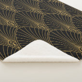 Classic Art Deco Seamless Pattern. Geometric Styli シェルパブランケット (3/4)