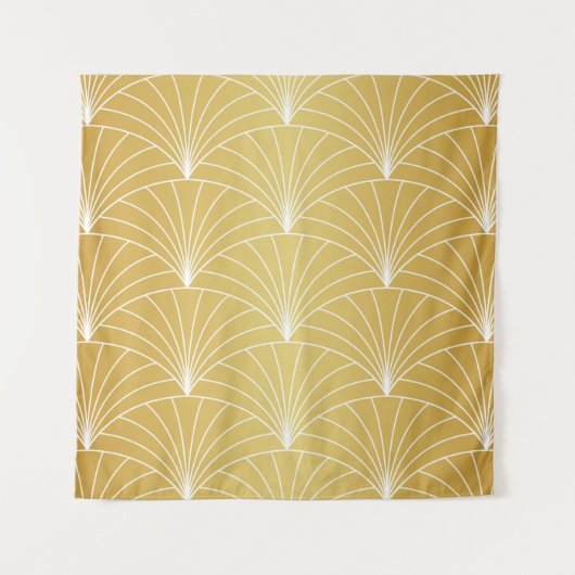 Classic Art Deco Seamless Pattern. Geometric Styli タペストリー (正面)