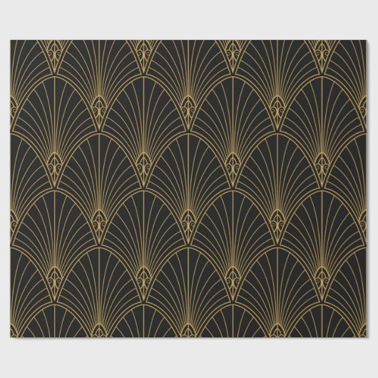Classic Art Deco Seamless Pattern. Geometric Styli ラッピングペーパー (フラット)