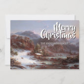 Classic Art Merry Christmas Winter Gignoux シーズンカード (正面)