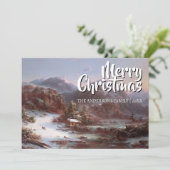 Classic Art Merry Christmas Winter Gignoux シーズンカード (スタンド正面)