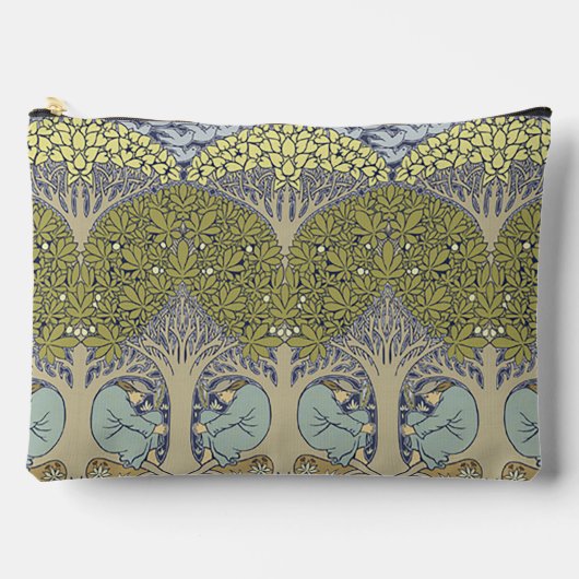 Classic Art Nouveau Floral Pattern アクセサリーポーチ (正面)