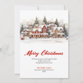 Classic Artistic Winter Scene Greeting Card シーズンカード (正面)
