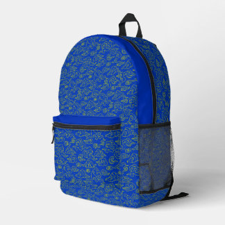 Classic Asian Art Pattern Backpack プリントバックパック