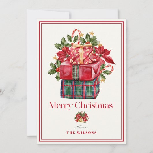 Classic Assorted Presents Christmas シーズンカード (正面)