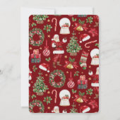 Classic Assorted Presents Christmas Holiday Party 招待状 (裏面)