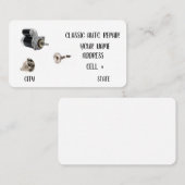 Classic Auto Repair Business Card 名刺 (正面/裏面)