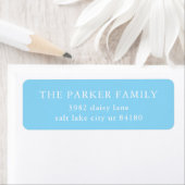 Classic Baby Boy Blue Birth Announcement Envelope ラベル (インサイチュ)
