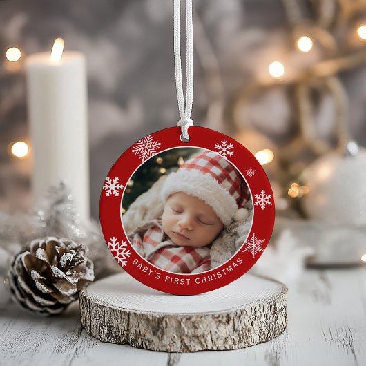 Classic Baby’s First Christmas Photo Ornament セラミックオーナメント