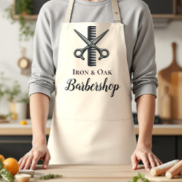 Classic Barbershop Tools Vintage Style エプロン