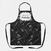 Classic Barbershop Tools Vintage Style エプロン (正面)