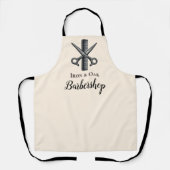 Classic Barbershop Tools Vintage Style エプロン (正面)