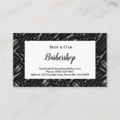 Classic Barbershop Tools Vintage Style 名刺 (裏面)