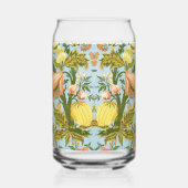 Classic Baroque Floral Fruit Damask Textile ガラス缶 (左)