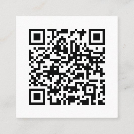 Classic Basic Professional Company Logo QR Code スクエア名刺 (裏面)