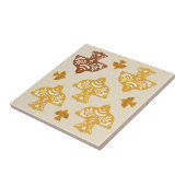 Classic beautiful birds Italian folk art kraft タイル (側面)