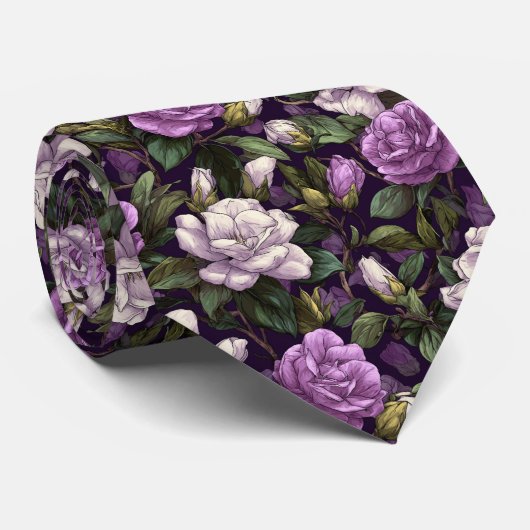 Classic Best Man Gardenias ネクタイ (ロール)