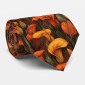 Classic Birthday Gifts For Boyfriend Calla Lilies ネクタイ (ロール)