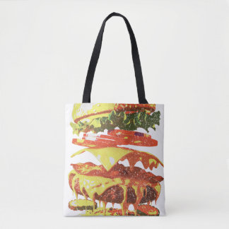 Classic Bite Since Forever – Vintage Burger Drip トートバッグ