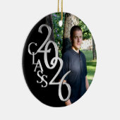 Classic Black 2026 Graduate Photo セラミックオーナメント (右)