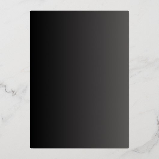 Classic Black and Gold Elegant Save the Date 箔招待状 (裏面)