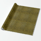 Classic Black and Gold Houndstooth Pattern  ラッピングペーパー (アンロールド)
