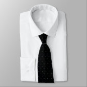 Classic Black and Light Blue Dot Tie for Him ネクタイ (タイ)