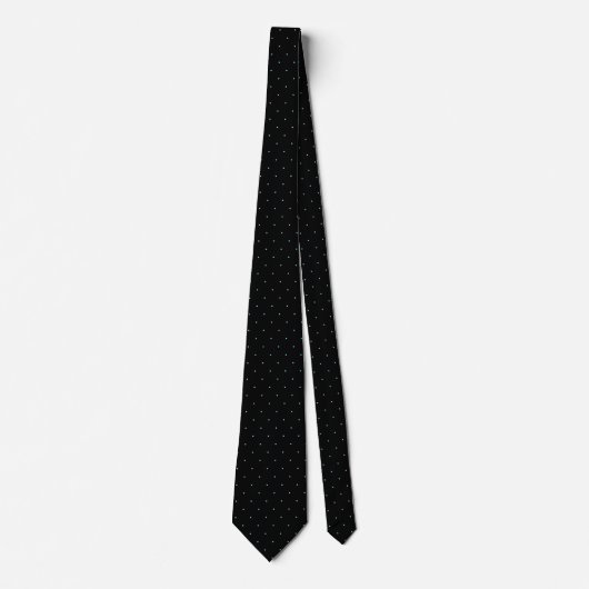 Classic Black and Light Blue Dot Tie for Him ネクタイ (正面)