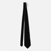Classic Black and Light Blue Dot Tie for Him ネクタイ (裏面)
