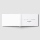 Classic Black and White Elegant Wedding ゲストブック (全面)