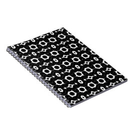 classic black and white pattern notebook ノートブック
