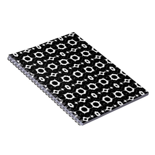 classic black and white pattern notebook ノートブック (右側)