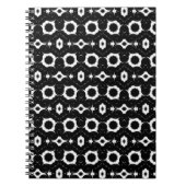 classic black and white pattern notebook ノートブック (正面)