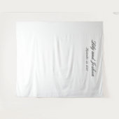 Classic Black and White Timeless Wedding タペストリー (正面(横))