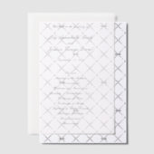 Classic Black and White Timeless Wedding Program ベラム紙招待状 (オフセット (招待状))