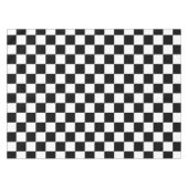 Classic black checkerboard テーブルクロス (正面(横))