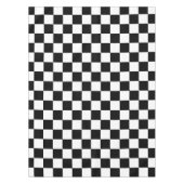 Classic black checkerboard テーブルクロス (正面)