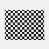 Classic black checkerboard ドアマット (正面)