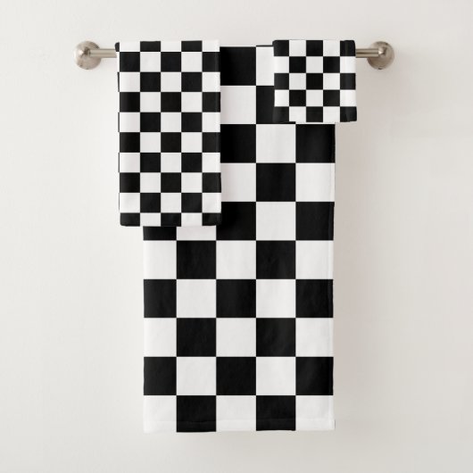 Classic black checkerboard バスタオルセット (インサイチュ)