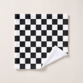 Classic black checkerboard バスタオルセット (ウォッシュタオル)