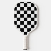 Classic black checkerboard ピックルボールラケット (裏面)
