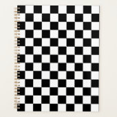 Classic black checkerboard プランナー手帳 (正面)