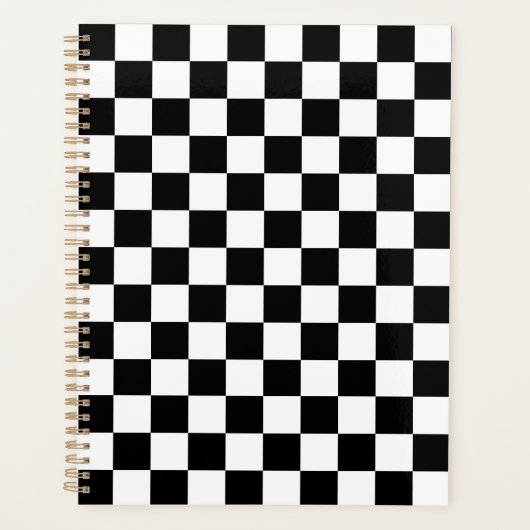 Classic black checkerboard プランナー手帳 (正面)