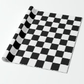 Classic black checkerboard ラッピングペーパー (アンロールド)