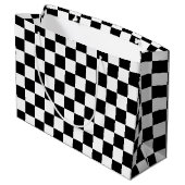 Classic black checkerboard ラージペーパーバッグ (裏面アングル)