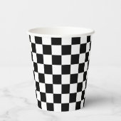 Classic black checkerboard 紙コップ (裏面)