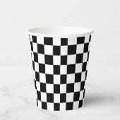 Classic black checkerboard 紙コップ (右)